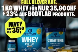 Mehr geht immer. 💥 23 % + Whey für 35,90 CHF!