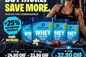 Jetzt zugreifen – 1 kg Whey ab 32,90 CHF/kg!
