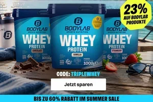 3× Whey sichern – nur 33,50 CHF pro Kilo!