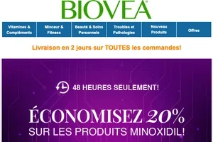 🚀 Boostez votre repousse — Minoxidil à -20 % pendant la Cyber Week !