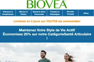 Soulagez ces douleurs avec 20% de remise sur les Produits pour la Santé Articulaire !