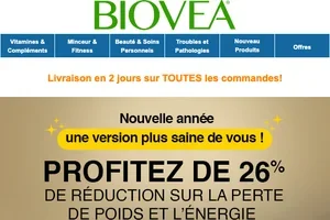 Il est encore temps de bien commencer la nouvelle année 🔆 Profitez de -26 % !