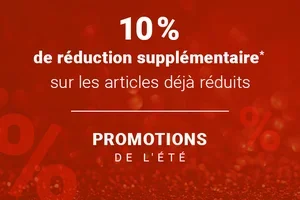 10 % supplémentaires dans le SUMMER SALE