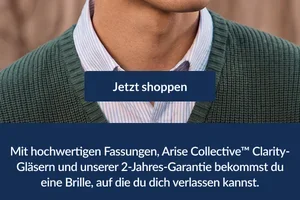 Haltbare Fassungen + 15 % Rabatt auf Gläser