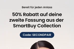 Erhalten Sie 50 % Rabatt auf Ihre zweite Fassung