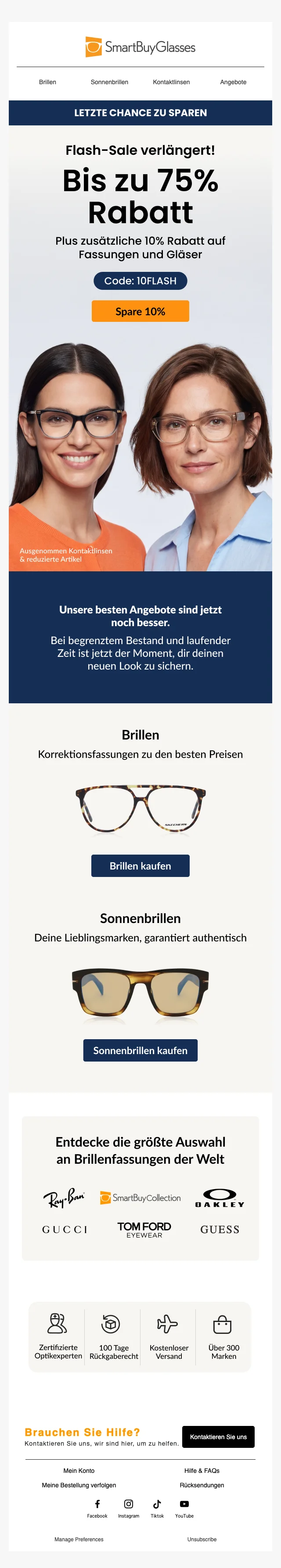 Preuve du coupon - SmartBuyGlasses - SmartBuyGlasses code promo : [[10% supplémentaire]] sur montures et verres