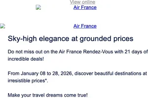 Do not miss out on the Air France Rendez-Vous!