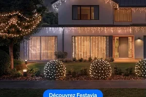 Découvrez les nouveautés Festavia ! Rideau lumineux, Filet lumineux et Guirlande à effet glaçons