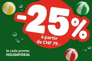 -25 % sur TOUT ! Planifiez vos vacances & économisez 🌞🏖️