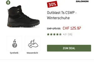 🎁 Nur heute: Bis 40% auf Winterschuhe & -Hosen von Salomon