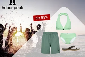 Nur heute: 55% Rabatt auf Bademode von Heber Peak