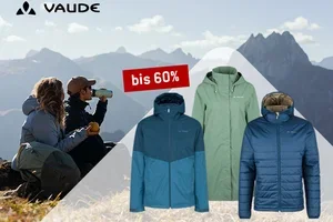 Nur heute: bis zu 60 % auf Vaude-Highlights