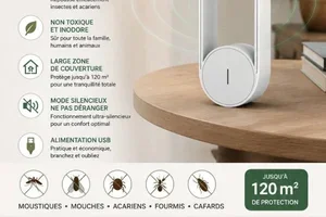🦟 Répulsif USB 🪟 Film de Fenêtre 💨 Ventilateur Brumisateur ...