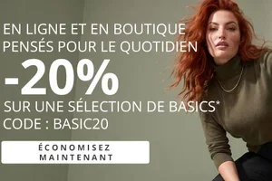 20 % de remise sur les BASICS 🛍️