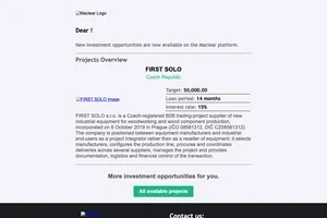 Don't miss it! A new project "FIRST SOLO (PJ2239)" listed on the Maclear platform.