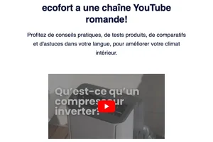 ecofort pour les Romands – visitez notre chaîne YouTube