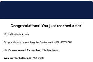 You have reached the tier!