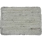 Linge de table Lenny blanc cassé jute Rectangulaire L 33 cm