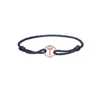 Bracelet Re/Brace Or Rose Bleu Marine
