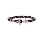 Bracelet Ancre Phrep Lite Or Rose Nylon Rose Rose Noir