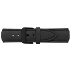 Bracelet de montre en cuir noir 20 mm
