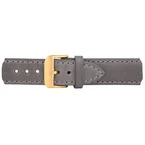Bracelet de montre cuir doré gris 20 mm