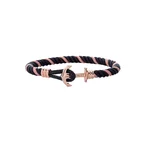 Bracelet Ancre Phrep Lite Or Rose Nylon Rose Rose Noir
