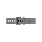Bracelet de montre cuir noir gris clair 20 mm