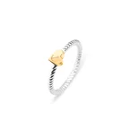 Bague Ancre Amour Or Argent