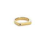Bague Chevalière Or Taille Brillant