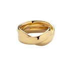 Bague Horizon Vagues Duo Or