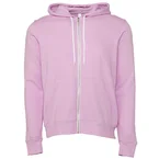 Sweat à capuche zippé en molleton unisexe lilas