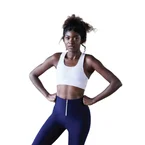 1050 Leggings zippés en bleu marine