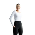 092 Top à manches longues en blanc