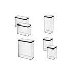 Set de boîtes à provisions LOFT noir (6 pièces)