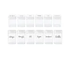 Pots à épices ECKIG Handwritten - lot de 12 pièces.