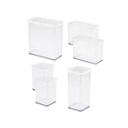 Lot de boîtes de conservation LOFT blanches (6 pièces)
