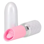 Mini vibromasseur « Lusty » en silicone - langue vibrante 9,4 cm (rose)