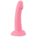 Vibrateur « Heart Guy » en silicone liquide avec ventouse – 19 cm (rose)