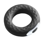 Anneau pénien vibrant "Vibro Spanning Ring" en silicone - 2 moteurs Ø 4 cm (noir)
