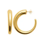 Créoles épaisses dorées en acier inoxydable – style moderne et intemporel