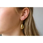 Boucles d’oreilles goutte dorée – en acier inoxydable