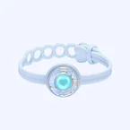 Bracelet tactile Candy Wave simple (bleu guimauve)