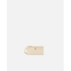 Porta carte rettangolare in pelle con laccio da polso
