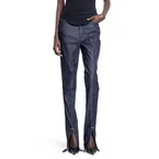 Pierced Raw Denim Skinny Jeans