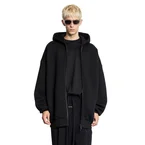 Cotton Nylon Zip-Up hoodie