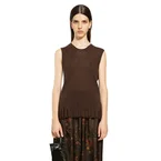 Cotton Silk Knit Sleeveless Top
