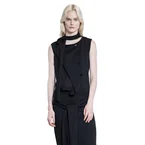 Asymmetrical Sleeveless Cardigan