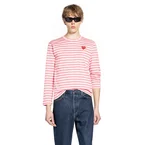 Heart Striped Cotton Long Sleeve T-Shirt
