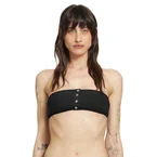 Ribbed Strapless Bikini Top